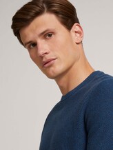 strukturierter Pullover mit Bio-Baumwolle - Männer - petrol navy mouline strukturierter Pullover mit Bio-Baumwolle - Männer - petrol navy mouline - 9 - TOM TAILOR Denim