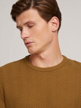 strukturierter Pullover mit Bio-Baumwolle - Männer - deep cognac strukturierter Pullover mit Bio-Baumwolle - Männer - deep cognac - 9 - TOM TAILOR Denim