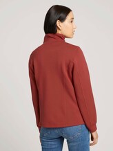 Sweatjacke mit Stehkragen - Frauen - dark maroon red Sweatjacke mit Stehkragen - Frauen - dark maroon red - 2 - TOM TAILOR