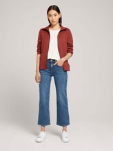 Sweatjacke mit Stehkragen - Frauen - dark maroon red Sweatjacke mit Stehkragen - Frauen - dark maroon red - 3 - TOM TAILOR