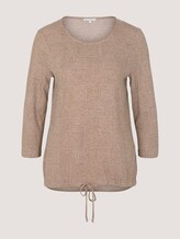 Zacht shirt met print - Vrouwen - beige glencheck printed Zacht shirt met print - Vrouwen - beige glencheck printed - 7 - TOM TAILOR