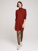 Kleid mit Rollkragen - Frauen - rust orange melange Kleid mit Rollkragen - Frauen - rust orange melange - 3 - TOM TAILOR Denim