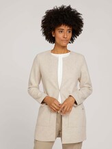 Lange blazer met zakken - Vrouwen - desert sand melange Lange blazer met zakken - Vrouwen - desert sand melange - 1 - TOM TAILOR