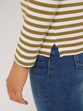 Gestreiftes Langarmshirt mit Bio-Baumwolle - Frauen - green offwhite stripe Gestreiftes Langarmshirt mit Bio-Baumwolle - Frauen - green offwhite stripe - 9 - TOM TAILOR