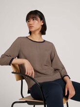 Gemustertes 3/4 Arm Shirt - Frauen - navy houndstooth print Gemustertes 3/4 Arm Shirt - Frauen - navy houndstooth print - 5 - TOM TAILOR
