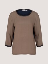 Gemustertes 3/4 Arm Shirt - Frauen - navy houndstooth print Gemustertes 3/4 Arm Shirt - Frauen - navy houndstooth print - 7 - TOM TAILOR