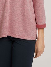 Meliertes Sweatshirt - Frauen - cozy pink melange Meliertes Sweatshirt - Frauen - cozy pink melange - 9 - TOM TAILOR