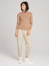 Rollkragenshirt mit Bio-Baumwolle - Frauen - french clay beige melange Rollkragenshirt mit Bio-Baumwolle - Frauen - french clay beige melange - 3 - TOM TAILOR
