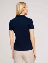Basic Poloshirt mit Bio-Baumwolle - Frauen - Sky Captain Blue Basic Poloshirt mit Bio-Baumwolle - Frauen - Sky Captain Blue - 2 - TOM TAILOR