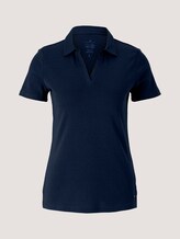 Basic Poloshirt mit Bio-Baumwolle - Frauen - Sky Captain Blue Basic Poloshirt mit Bio-Baumwolle - Frauen - Sky Captain Blue - 7 - TOM TAILOR