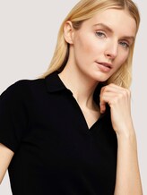 Basic Poloshirt mit Bio-Baumwolle - Frauen - deep black Basic Poloshirt mit Bio-Baumwolle - Frauen - deep black - 9 - TOM TAILOR