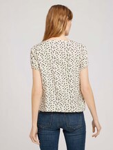 Gemustertes Blusenshirt - Frauen - creme leo dot print Gemustertes Blusenshirt - Frauen - creme leo dot print - 2 - TOM TAILOR