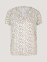 Gemustertes Blusenshirt - Frauen - creme leo dot print Gemustertes Blusenshirt - Frauen - creme leo dot print - 7 - TOM TAILOR