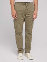 Slim-cargobroek - Mannen - khaki soft check print Slim-cargobroek - Mannen - khaki soft check print - 1 - TOM TAILOR Denim