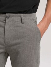 Slim Chino-broek - Mannen - grey herringbone structure Slim Chino-broek - Mannen - grey herringbone structure - 9 - TOM TAILOR Denim