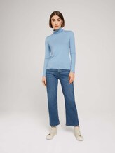 Langarmshirt mit LENZING™ ECOVERO™ - Frauen - bel air blue Langarmshirt mit LENZING™ ECOVERO™ - Frauen - bel air blue - 3 - TOM TAILOR Denim
