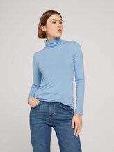 Langarmshirt mit LENZING™ ECOVERO™ - Frauen - bel air blue Langarmshirt mit LENZING™ ECOVERO™ - Frauen - bel air blue - 5 - TOM TAILOR Denim