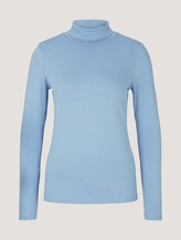 Langarmshirt mit LENZING™ ECOVERO™ - Frauen - bel air blue Langarmshirt mit LENZING™ ECOVERO™ - Frauen - bel air blue - 7 - TOM TAILOR Denim