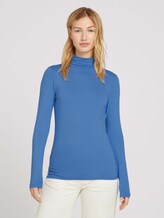Langarmshirt mit LENZING™ ECOVERO™ - Frauen - sicilian blue Langarmshirt mit LENZING™ ECOVERO™ - Frauen - sicilian blue - 1 - TOM TAILOR Denim