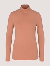 Langarmshirt mit LENZING™ ECOVERO™ - Frauen - clay rose Langarmshirt mit LENZING™ ECOVERO™ - Frauen - clay rose - 7 - TOM TAILOR Denim
