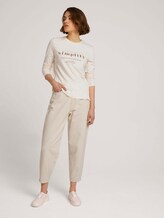 Long-sleeved shirt with a print - Women - soft creme beige Long-sleeved shirt with a print - Women - soft creme beige - 3 - TOM TAILOR Denim