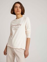 Long-sleeved shirt with a print - Women - soft creme beige Long-sleeved shirt with a print - Women - soft creme beige - 5 - TOM TAILOR Denim