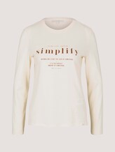 Long-sleeved shirt with a print - Women - soft creme beige Long-sleeved shirt with a print - Women - soft creme beige - 7 - TOM TAILOR Denim