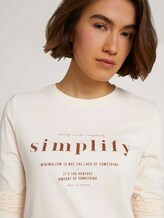 Long-sleeved shirt with a print - Women - soft creme beige Long-sleeved shirt with a print - Women - soft creme beige - 9 - TOM TAILOR Denim