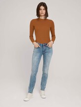 long-sleeved shirt with a stand-up collar - Women - amber brown long-sleeved shirt with a stand-up collar - Women - amber brown - 3 - TOM TAILOR Denim