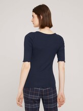 shirt met pofmouwen - Vrouwen - Sky Captain Blue shirt met pofmouwen - Vrouwen - Sky Captain Blue - 2 - TOM TAILOR Denim