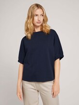 T-Shirt mit Bio-Baumwolle - Frauen - Sky Captain Blue T-Shirt mit Bio-Baumwolle - Frauen - Sky Captain Blue - 1 - TOM TAILOR Denim
