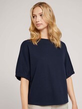 T-Shirt mit Bio-Baumwolle - Frauen - Sky Captain Blue T-Shirt mit Bio-Baumwolle - Frauen - Sky Captain Blue - 5 - TOM TAILOR Denim