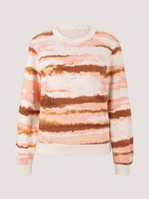 Cropped sweatshirt met gestreept patroon - Vrouwen - batik stripe Cropped sweatshirt met gestreept patroon - Vrouwen - batik stripe - 7 - TOM TAILOR Denim