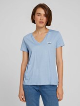 T-shirt van biologisch katoen met print - Vrouwen - bel air blue T-shirt van biologisch katoen met print - Vrouwen - bel air blue - 1 - TOM TAILOR Denim