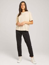 T-Shirt mit Print aus Bio-Baumwolle - Frauen - soft creme beige T-Shirt mit Print aus Bio-Baumwolle - Frauen - soft creme beige - 3 - TOM TAILOR Denim