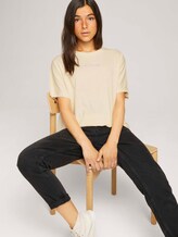 T-Shirt mit Print aus Bio-Baumwolle - Frauen - soft creme beige T-Shirt mit Print aus Bio-Baumwolle - Frauen - soft creme beige - 5 - TOM TAILOR Denim