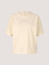 T-Shirt mit Print aus Bio-Baumwolle - Frauen - soft creme beige T-Shirt mit Print aus Bio-Baumwolle - Frauen - soft creme beige - 7 - TOM TAILOR Denim