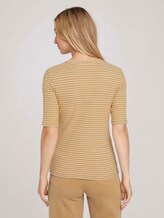 Striped shirt - Women - camel beige stripe Striped shirt - Women - camel beige stripe - 2 - TOM TAILOR Denim