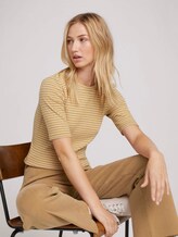 Striped shirt - Women - camel beige stripe Striped shirt - Women - camel beige stripe - 5 - TOM TAILOR Denim