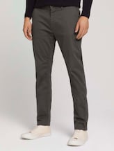 Travis slim chino trousers with organic cotton - Men - anthra black minimal design Travis slim chino trousers with organic cotton - Men - anthra black minimal design - 1 - TOM TAILOR
