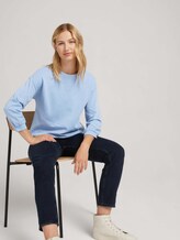 Shirt mit Bio-Baumwolle - Frauen - bel air blue Shirt mit Bio-Baumwolle - Frauen - bel air blue - 5 - TOM TAILOR Denim