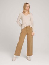 shirt met lange mouwen - Vrouwen - cozy beige melange shirt met lange mouwen - Vrouwen - cozy beige melange - 3 - TOM TAILOR Denim