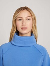 Sweatshirt mit Rollkragen - Frauen - sicilian blue Sweatshirt mit Rollkragen - Frauen - sicilian blue - 9 - TOM TAILOR Denim