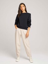 sweatshirt met schouderplooi - Vrouwen - Sky Captain Blue sweatshirt met schouderplooi - Vrouwen - Sky Captain Blue - 3 - TOM TAILOR Denim