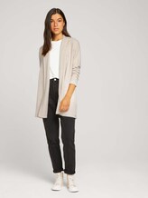 vest met sjaalkraag - Vrouwen - creme beige melange vest met sjaalkraag - Vrouwen - creme beige melange - 3 - TOM TAILOR Denim