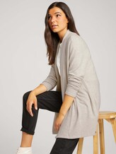 vest met sjaalkraag - Vrouwen - creme beige melange vest met sjaalkraag - Vrouwen - creme beige melange - 5 - TOM TAILOR Denim