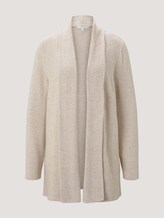 vest met sjaalkraag - Vrouwen - creme beige melange vest met sjaalkraag - Vrouwen - creme beige melange - 7 - TOM TAILOR Denim
