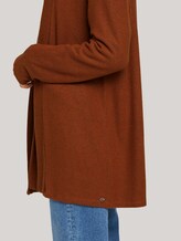 cardigan with a shawl collar - Women - amber brown melange cardigan with a shawl collar - Women - amber brown melange - 9 - TOM TAILOR Denim