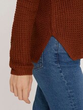textured sweater - Women - amber brown textured sweater - Women - amber brown - 9 - TOM TAILOR Denim