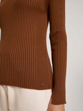 Gebreide trui gemaakt van fijne rib - Vrouwen - amber brown Gebreide trui gemaakt van fijne rib - Vrouwen - amber brown - 9 - TOM TAILOR Denim
